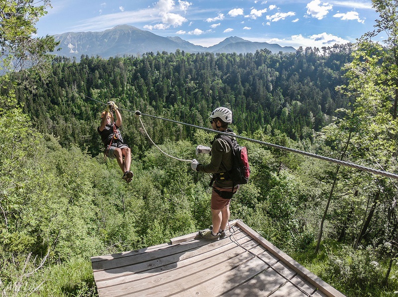 Zipline dolinka in Bled is located just a few minutes away from lake Bled